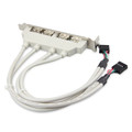 Custom Cables USB Motherboard Cable Factory 4xusb2.0 Type a Female to Dual 10pin Header Female Mobile Phone Computer 1m Camera